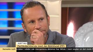 Partiledarintervju  Jan Björklund FP  Nyhetsmorgon TV4 [upl. by Ahsemat]