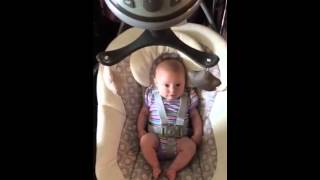 Baby Loves Her Graco Simple Sway Swing [upl. by Cristine]