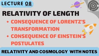 Length contraction  the relativity of length  Consequence of Lorentz’s Transformation [upl. by Sholeen]