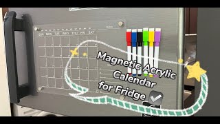 AMAZON FINDS UNBOXNG PRODUCT MAGNETIC ACRYLIC CALENDAR [upl. by Suiram]