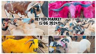 Retteri Goat Market 2024 Chennai BAKRID Santhai150624 Saturday  goat sheep chennai india [upl. by Malinda755]