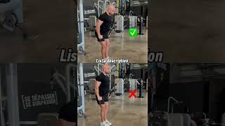 Garde les hanches fixes pour isoler ton Grand dorsal backworkout fitness personaltrainer [upl. by Medlin]