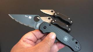 Spyderco Para 3 Lightweight with Serrated Black Blade Knife of the Day [upl. by Past97]