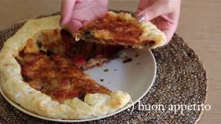 PIZZA RUSTICA ALLA PARMIGIANA  ricetta con pasta sfoglia [upl. by Dygert]