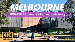 Is Monash Australias largest university  Drivethrough Clayton Campus VIC 3800  Melbourne  4K [upl. by Nyrb899]