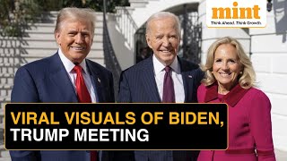 Donald Trump Meets Joe Biden In White House Both Pledge Smooth Transition  Viral Video [upl. by Enida]