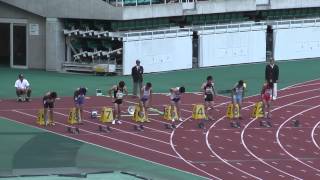 平成25年静岡県高校総体男子100決勝 [upl. by Mart]