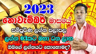 November Monthly horoscope 2023  November Calender 2023  Lagna palapala 2023  Horoscope Lanka [upl. by Nosreg]