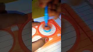 The paragraph art with blue pen spirograph satisfying art spiroart shorts subscribe [upl. by Naharba81]