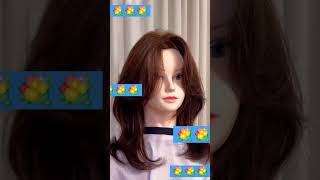 haircut bangs cut hairtutorial hairstyle potongrambut ala Korea 🤗 [upl. by Eiblehs]