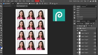 Passport size photo kaise banaye photopea me passport size photo editing photopea  photoediting [upl. by Lazarus214]