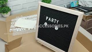 FELT BOARD Letters message display Board  How to use [upl. by Yrelav]