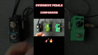 Overdrive pedals comparison 🎸🔥guitareffects guitarpedals mooeraudio guitartone guitartones [upl. by Glialentn]