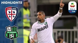 Cagliari 22 Sassuolo  Rigore in extremis concesso dal VAR vale il pareggio del Sassuolo  Serie A [upl. by Annavas]