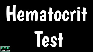 Hematocrit Test  HCT Test  PCV Test  Packed Cell Volume Test  HCTPCV Test [upl. by Ehrlich]