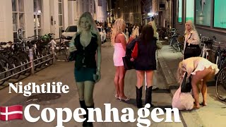 Copenhagen Nightlife 2024EXTREME PARTY NIGHT Denmark 4k Walking Tour Vlog 🇩🇰 [upl. by Marek148]