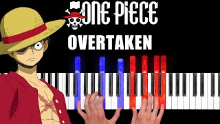 One Piece  Overtaken  Piano Cover amp Tutorial [upl. by Khalin]