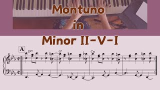 Practicing Montuno in minor IIVI all 12 keys  charts are available [upl. by Koralle]