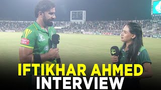 Iftikhar Ahmed Interview  UMT Markhors vs Lake City Panthers  Match 1  Champions Cup 2024  M9A1K [upl. by Alegnatal269]