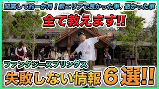 【初心者向け！】ファンタジースプリングスで絶対に気をつけて欲しいことを全てまとめてみました！／東京ディズニーシー [upl. by Neeleuqcaj]