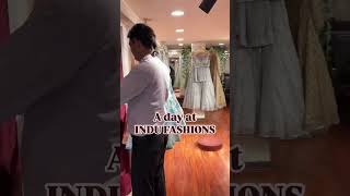 Indu Fashions Designer bridal lehanga indianweddingdress shortsviral wedding youtubeshorts [upl. by Sinne492]