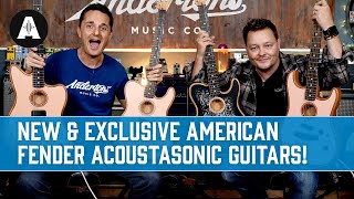 NEW Limited Edition amp Exclusive American Fender Acoustasonic Guitars [upl. by Derinna56]