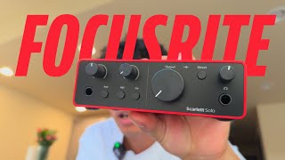 GETTING STARTED WITH FOCUSRITE SCARLETT SOLO 4TH GEN IN ABLETON LIVE 12  2024 [upl. by Annel]