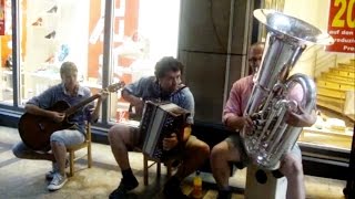 Accordion Guitar amp Tuba Trio Performance by Musicband Danhausen Frans [upl. by Aserahs]