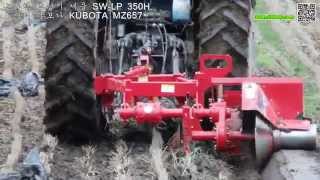 KUBOTA MZ657 구보다 트랙터 논두렁조성기 세웅 SWLP 350H agriculture tractor making levee of rice paddy [upl. by Yleik410]