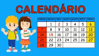 MATEMÁTICA CALENDÁRIO DIAMÊS E ANO Educação Infantil e Alfabetização [upl. by Travus]