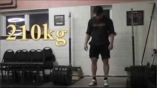 210kg Clean for 3 singles [upl. by Sherye]