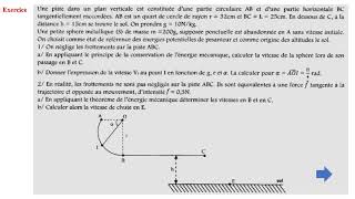 Exercice Energie potentielle de pesanteur et Energie mecanique [upl. by Akerdnahs]