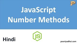 JavaScript Number Methods  Hindi [upl. by Nedrob]