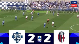 ComoBologna 22  Lega Serie A 202425  Highlights della Partita [upl. by Llewop938]