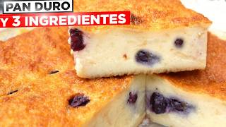 3 RECETAS con PAN DURO 🍮😋 POSTRE BARATO para TODA LA SEMANA 🍰😃 Fácil y muy cremoso [upl. by Eciral]