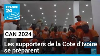 CAN 2024 en Côte dIvoire les supporters des Eléphants se préparent pour la fête • FRANCE 24 [upl. by Nevak618]