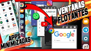 🔥Como ACTIVAR Múltiples VENTANAS FLOTANTES amp MENÚ MULTITAREA en cualquier ANDROID  APPS Como en PC [upl. by Stavros]