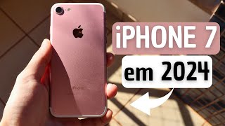 iPHONE 7 em 2024  TUDO ainda FUNCIONA [upl. by Ahsilam]