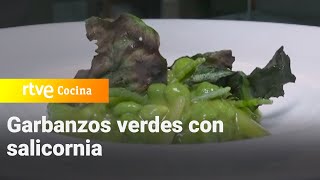 Garbanzos verdes con salicornia  Como Sapiens  RTVE Cocina [upl. by Joerg]