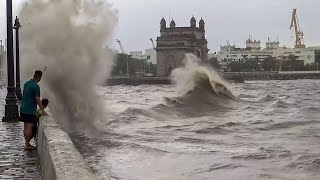 Cyclone Biporjoy heads for landfall today visuals from Gujarat and Maharashtra [upl. by Durand]