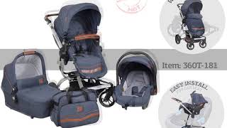 Bebe Stars Πολυκαρότσι Torro 3σε1  Bebe Stars Modular System Torro 3in1 [upl. by Bax]