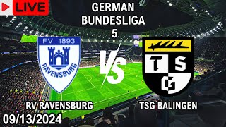 FV Ravensburg vs TSG Balingen Live Match Today Score En Vivo German Bundesliga 5 2024 [upl. by Ebanreb]