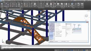 Getting Started with Advance Steel Part 11  Creating straight stairs [upl. by Edasalof]