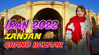 IRAN 2022  Iran cities walking tour in Zanjan City  Zanjan 2022 Grand bazaar Tour [upl. by Assilla]