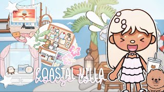 Swedish Coastal Villa House Tour 🌺🌊￼  with voice  Toca Boca Roleplay [upl. by Laird]