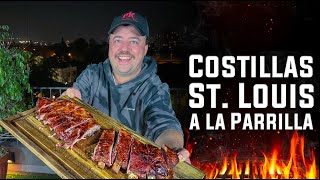 Costillas St Louis a la Parrilla  Recetas del Sur [upl. by Netsrijk]