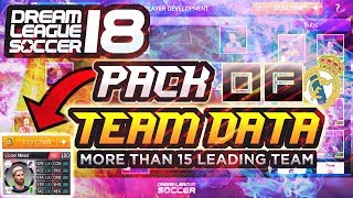 Dream League Soccer 18 Profiledat pack  DLS 18 modded team [upl. by Nosremaj]