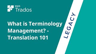 What is Terminology Management  Translation 101 [upl. by Huoh329]