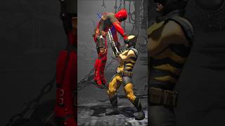 quotYou got nothing to say MOUTHquot Deadpool vs Wolverine in Mortal Kombat 1deadpool wolverine [upl. by Enitsej]