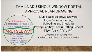 Municipality Ground Floor Single Window Drawing and Applying and Paying Scrutiny Fees [upl. by Daveen]